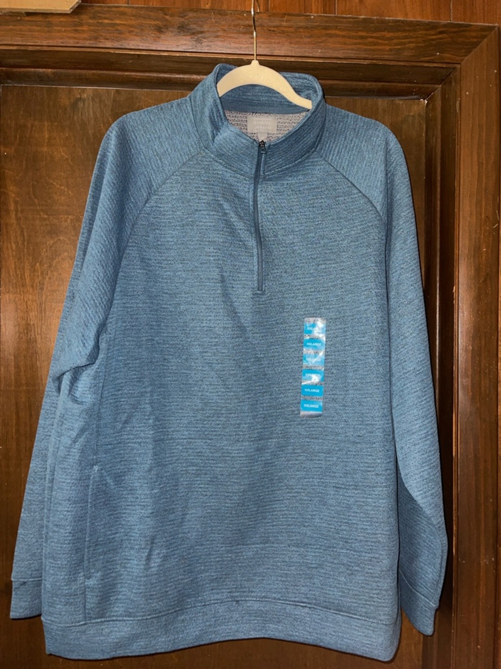 Men's Quarter-Zip Performance Pullover Sweatshirt - Blue